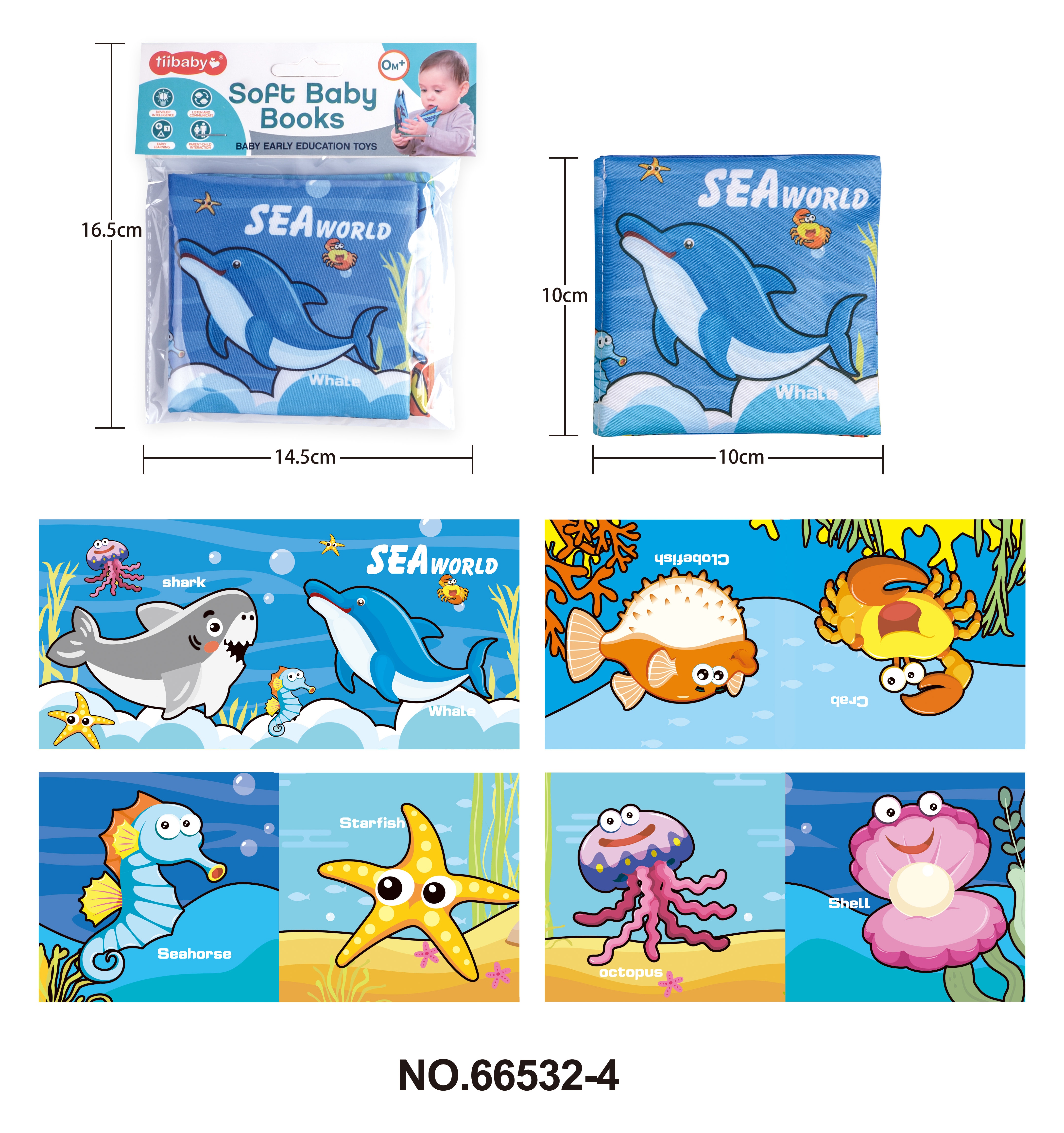 Baby cloth Book of Type a, tear-resistant and chewable, 6-month-old toddler tear-resistant set of educational toys, baby cloth book Application Scenario