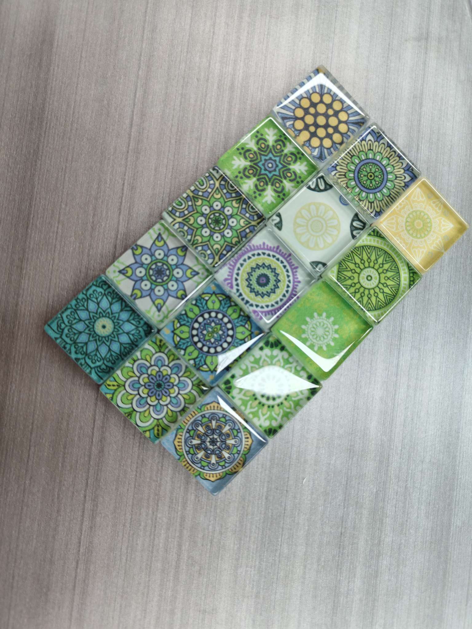 Handmade diy Mosaic Bohemian-style Mosaic small flower tiles detail image 6