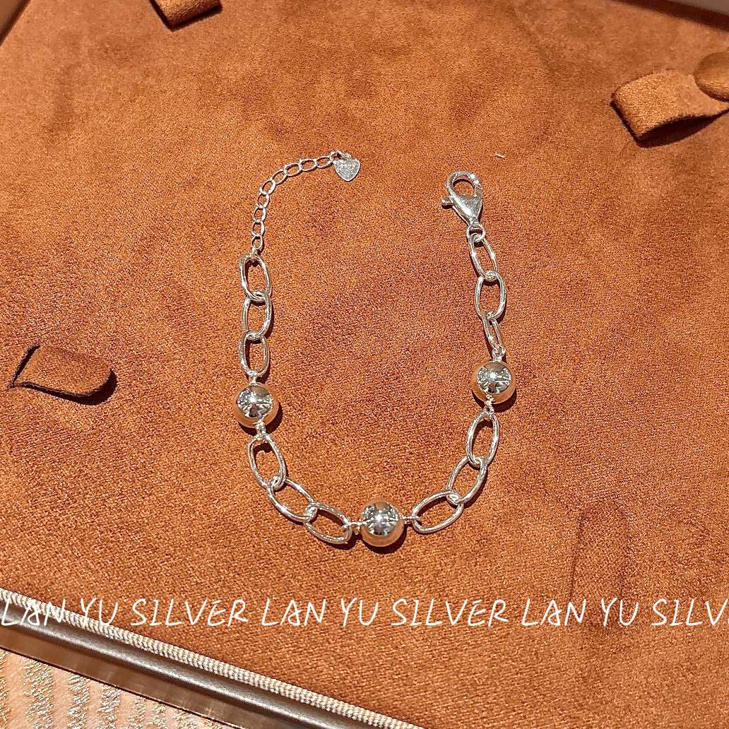 S925通体纯银 手链时尚潮流百搭首饰品
