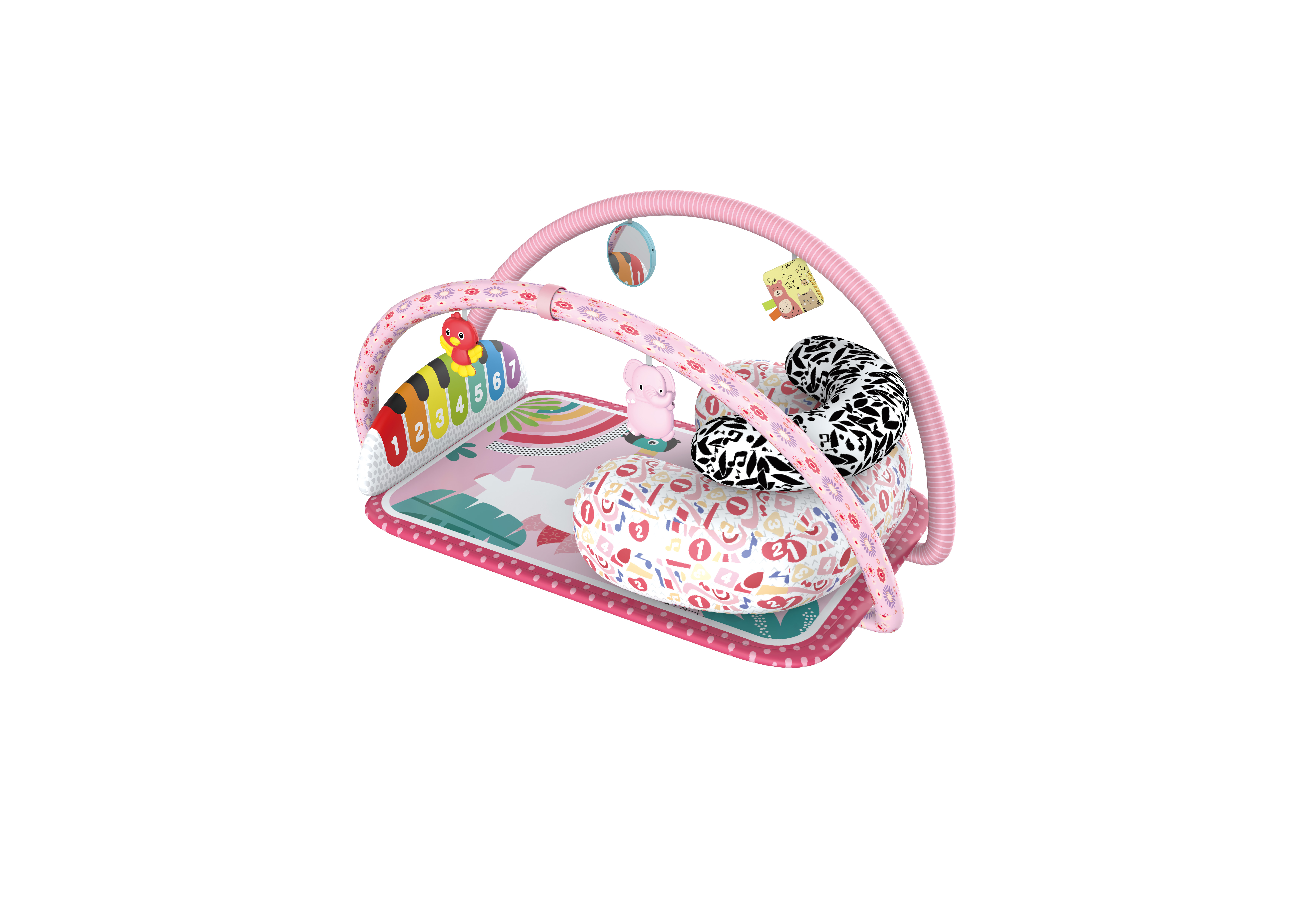 Amazon baby fitness stand detachable pedal piano, newborn remote control music toy, multi-functional pedal piano, set Item Picture