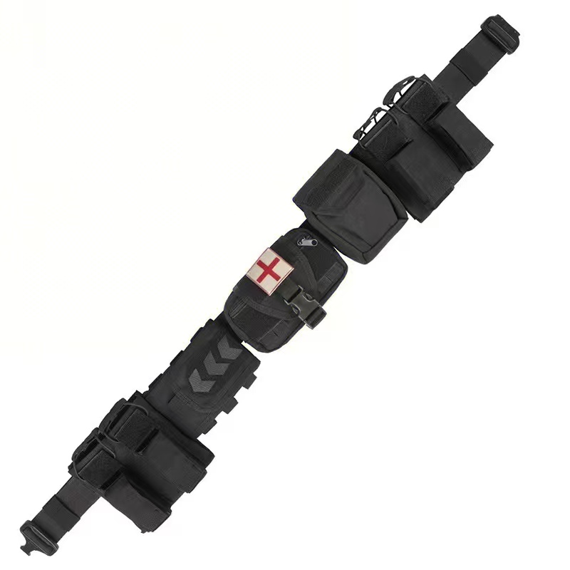 Yitu Tactical Belt Outdoor Patrol Multi-functional five-piece set, nylon detachable and adjustable tactical belt details Picture
