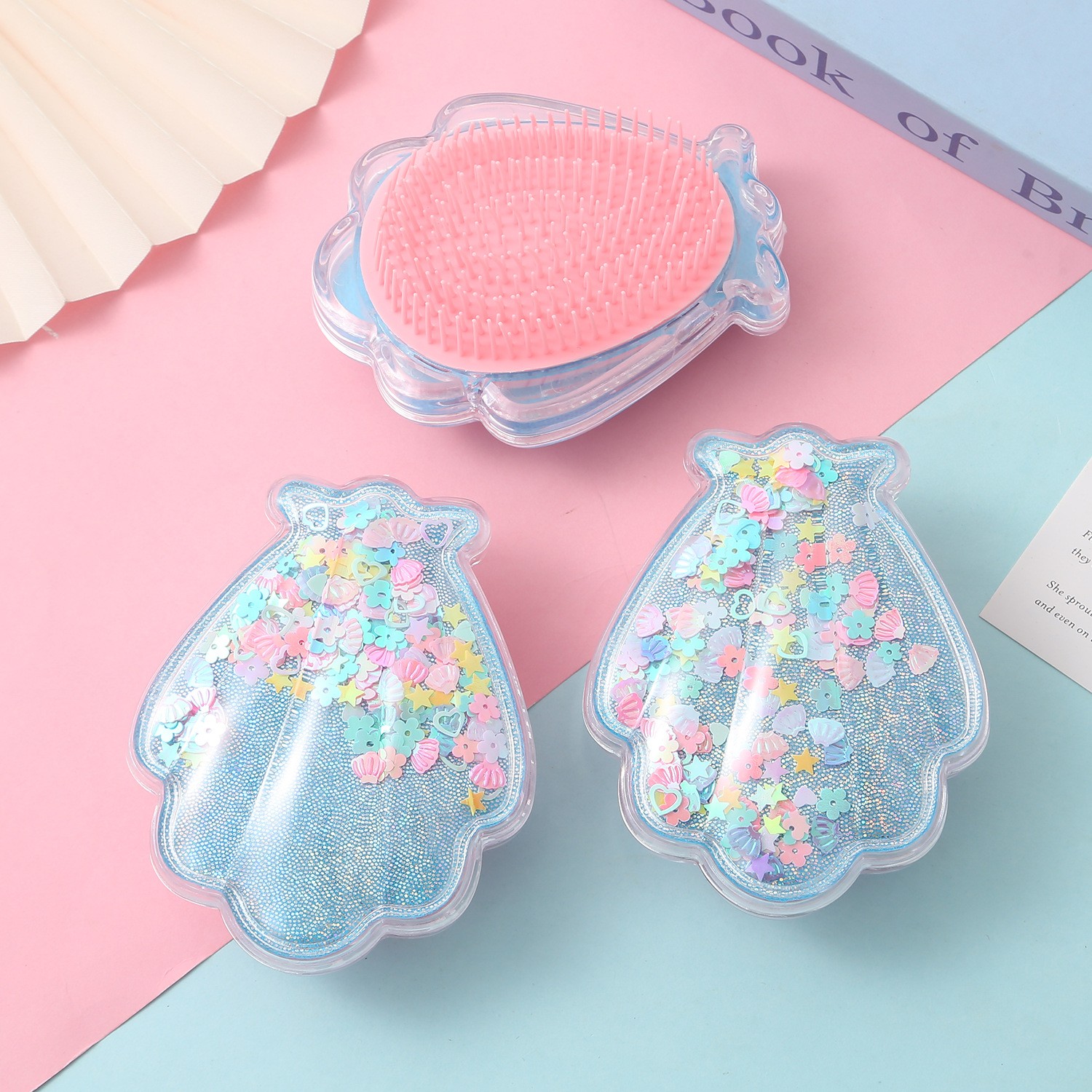 吹风梳/热风梳/红外线按摩头梳/带红外线按摩头梳/章鱼按摩梳细节图