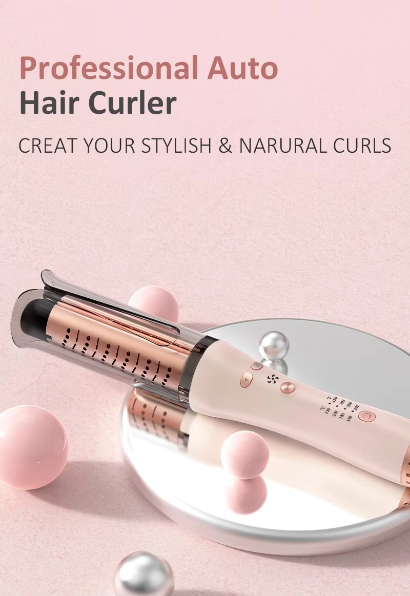 跨境自动卷发棒负离子不伤发卷发器带吹风便携大波浪电卷棒详情1