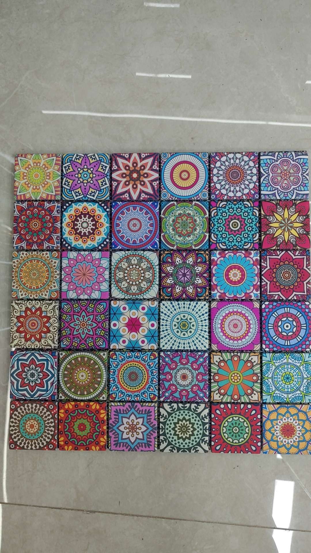 Handmade diy Mosaic Bohemian-style Mosaic small flower tiles Specification image