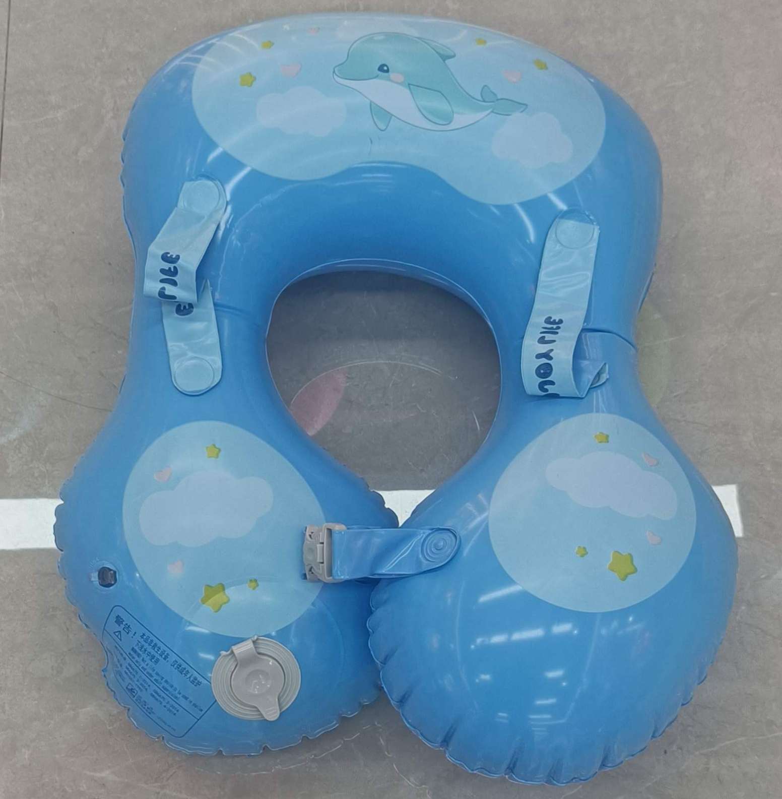 儿童腋下圈婴幼儿游泳圈宝宝手臂圈防侧翻按压充气小孩戏水必备详情图5