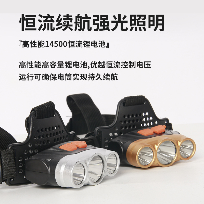 Wholesale of new outdoor waterproof rechargeable led headlights for beachcombing and fishing, as well as for camping and hiking Specification image