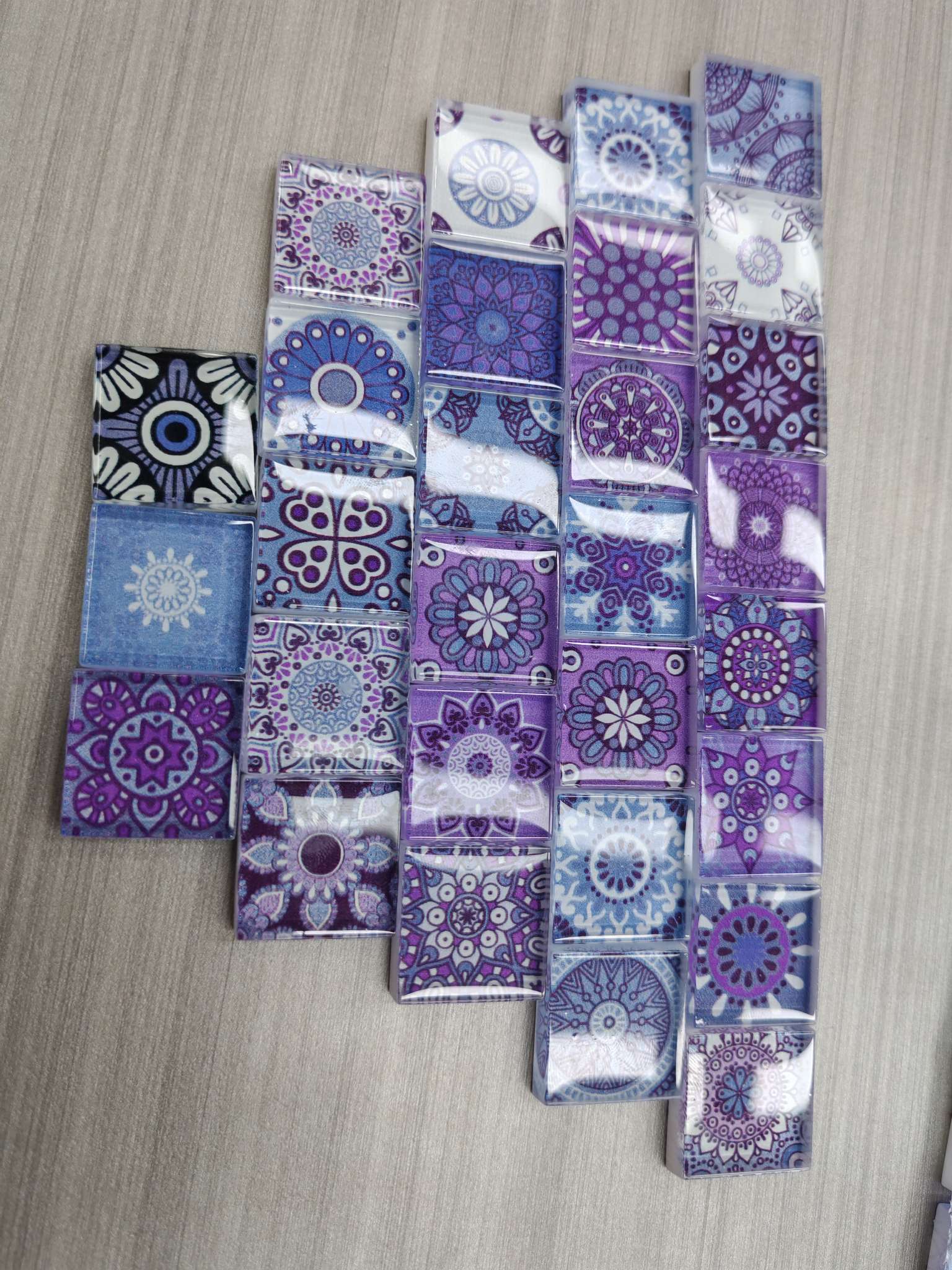 Handmade diy Mosaic Bohemian-style Mosaic small flower tiles