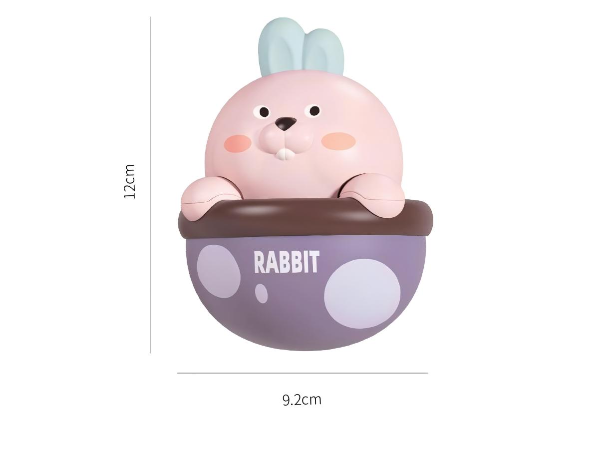 兔子不倒翁 摇铃不倒翁迷你不倒翁婴儿玩具安抚玩具