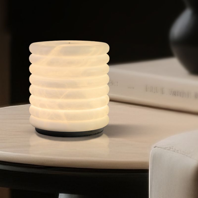 Creative stone decorative table lamp, night light, marble lamp body, warm atmosphere lamp full figure