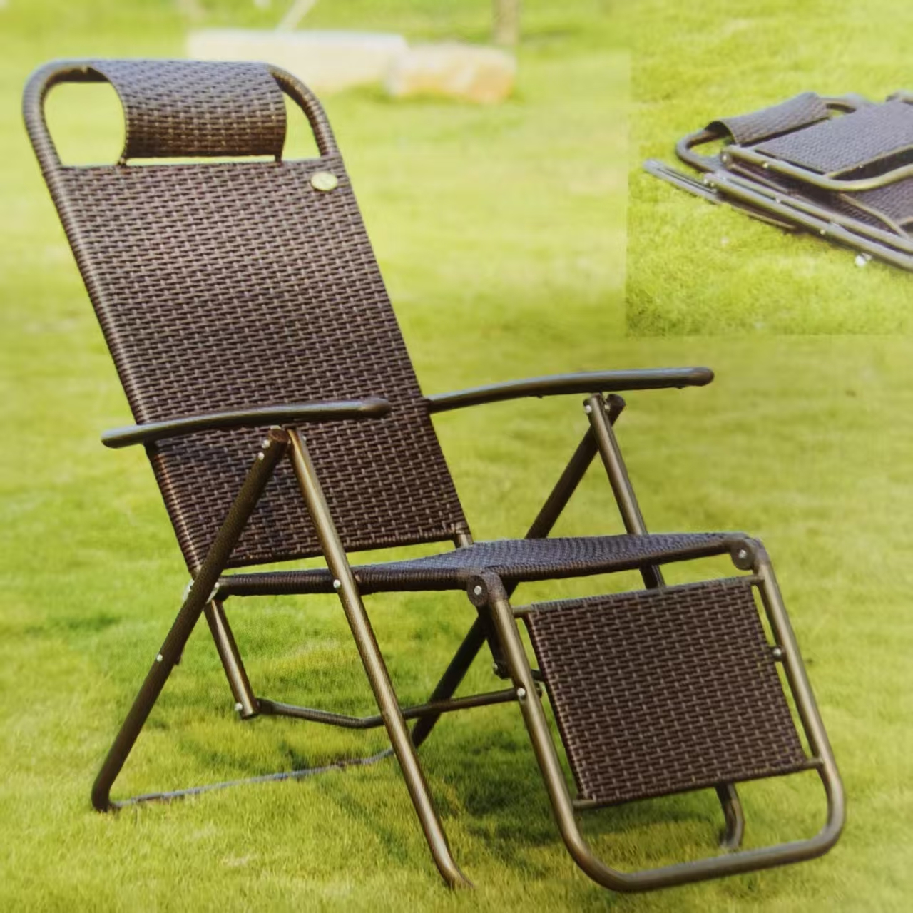 Outdoor leisure furniture: metal tables, chairs, rattan sofas, swings, sun umbrellas, outdoor tents