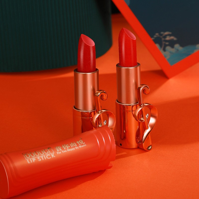 DOOUCI "Yin Ni Yue Yue" Valentine's Day Creative Orange Moisturizing and easy-to-apply carved Lipstick Set, beginner Lipstick Gift box set, Exquisite carved Lipstick set, Lipstick set manufacturer wholesale Lipstick set Item Picture