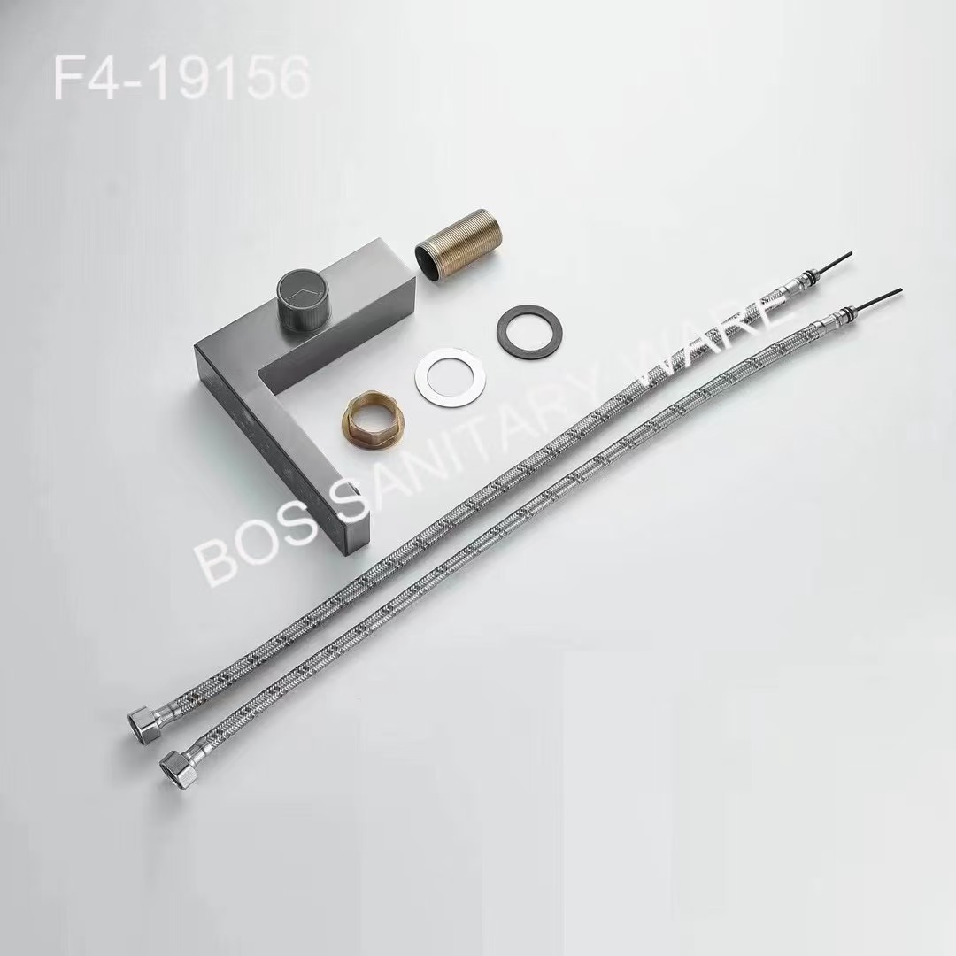 Full sky Star ambient light digital display faucet, space aluminum LED intelligent display temperature, cold and hot water basin faucet pic 8