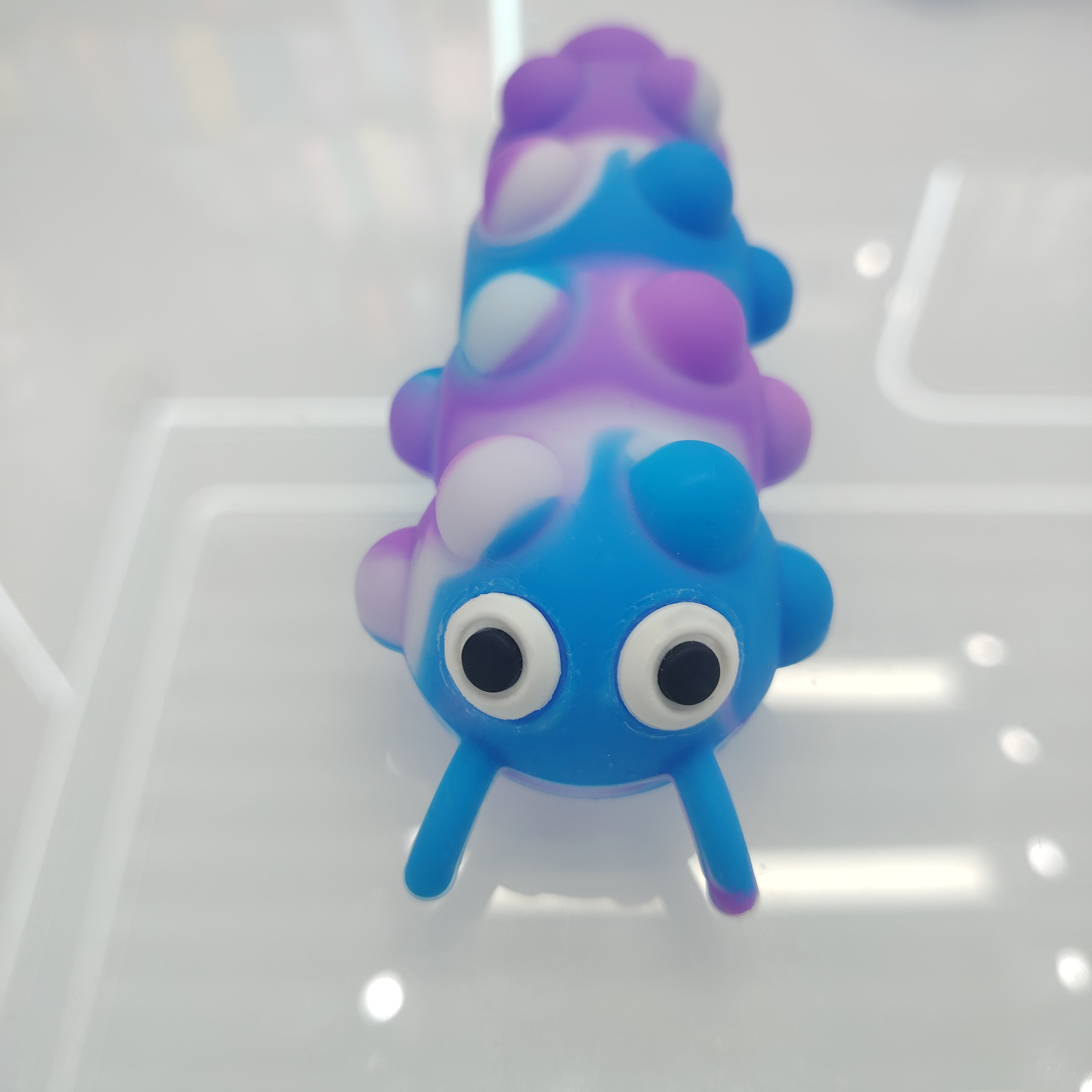 解压按压泡泡毛毛虫玩具硅胶玩具产品图