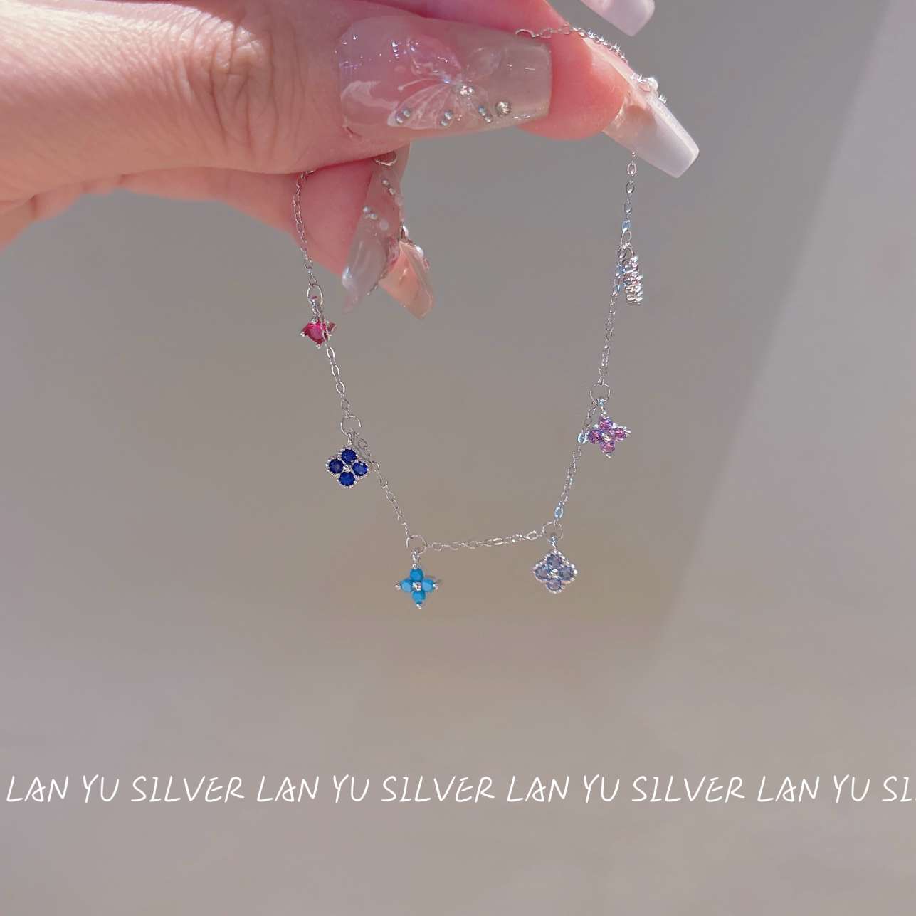 S925通体纯银 锆石手链女韩版简约手饰手链时尚百搭饰品细节图