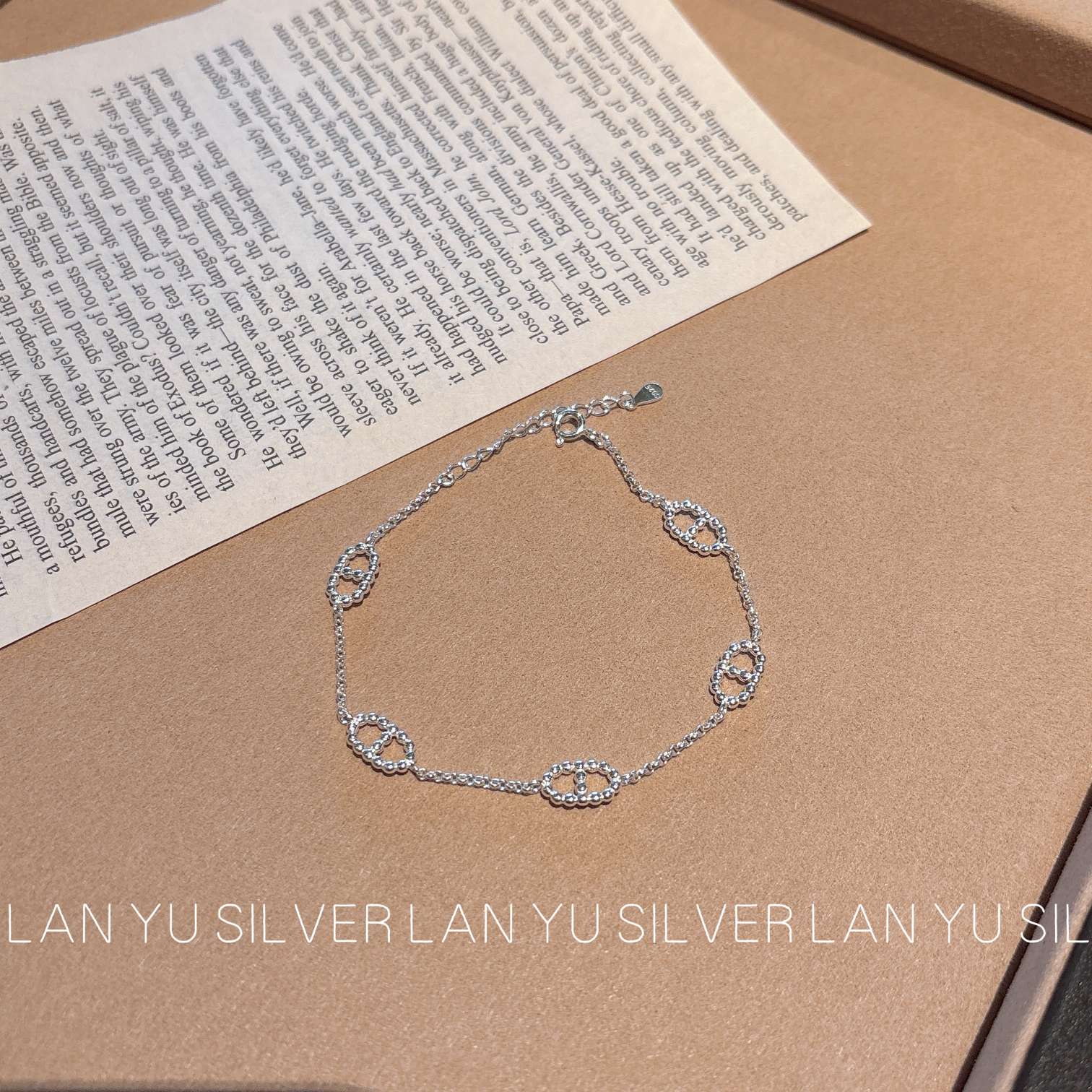 S925通体纯银 手链女士手饰手链时尚手链饰品潮流百搭款