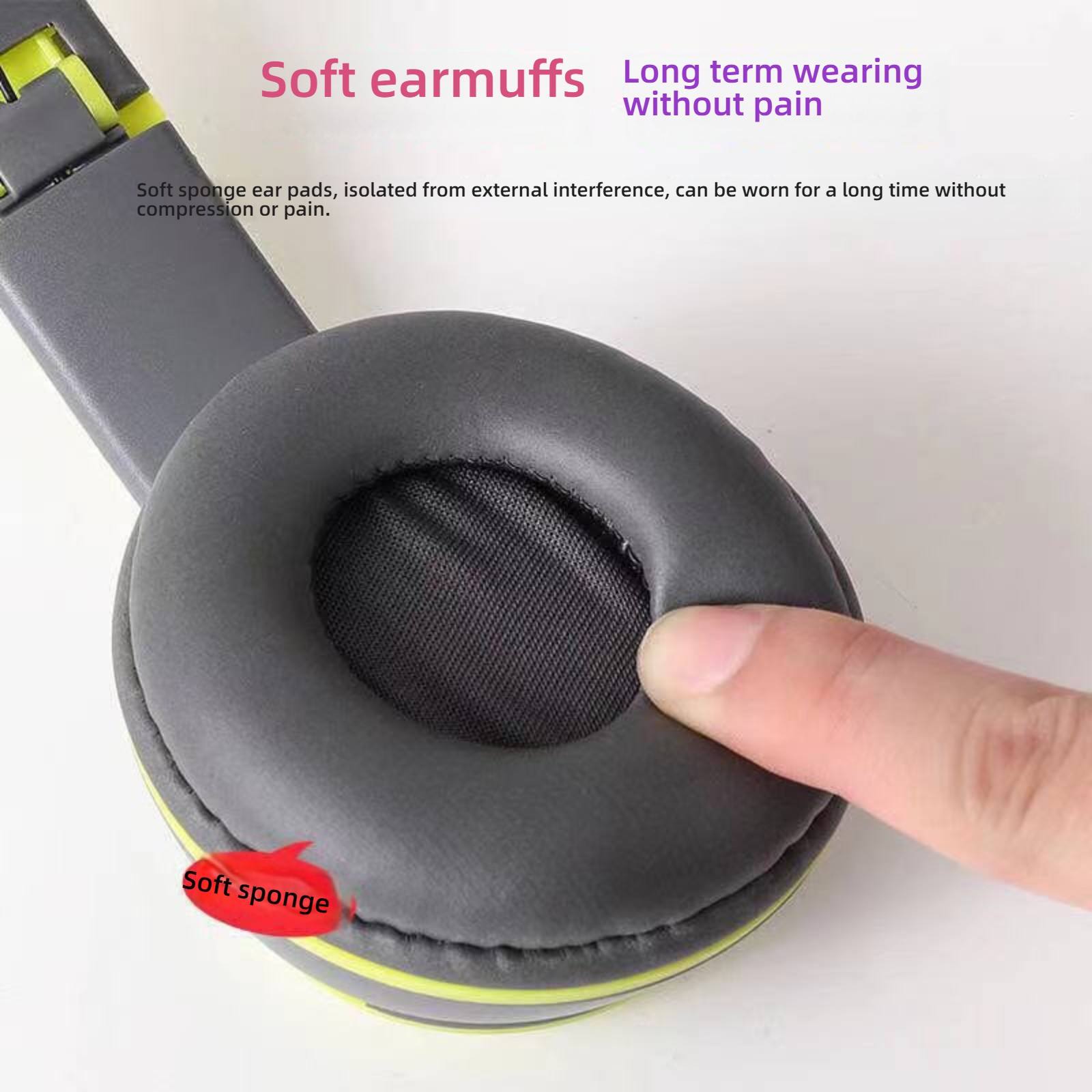 P47 Over Ear High Quality Stereo Wireless Headphone Gaming Headset Earpiece Headband Headphone Application Scenario