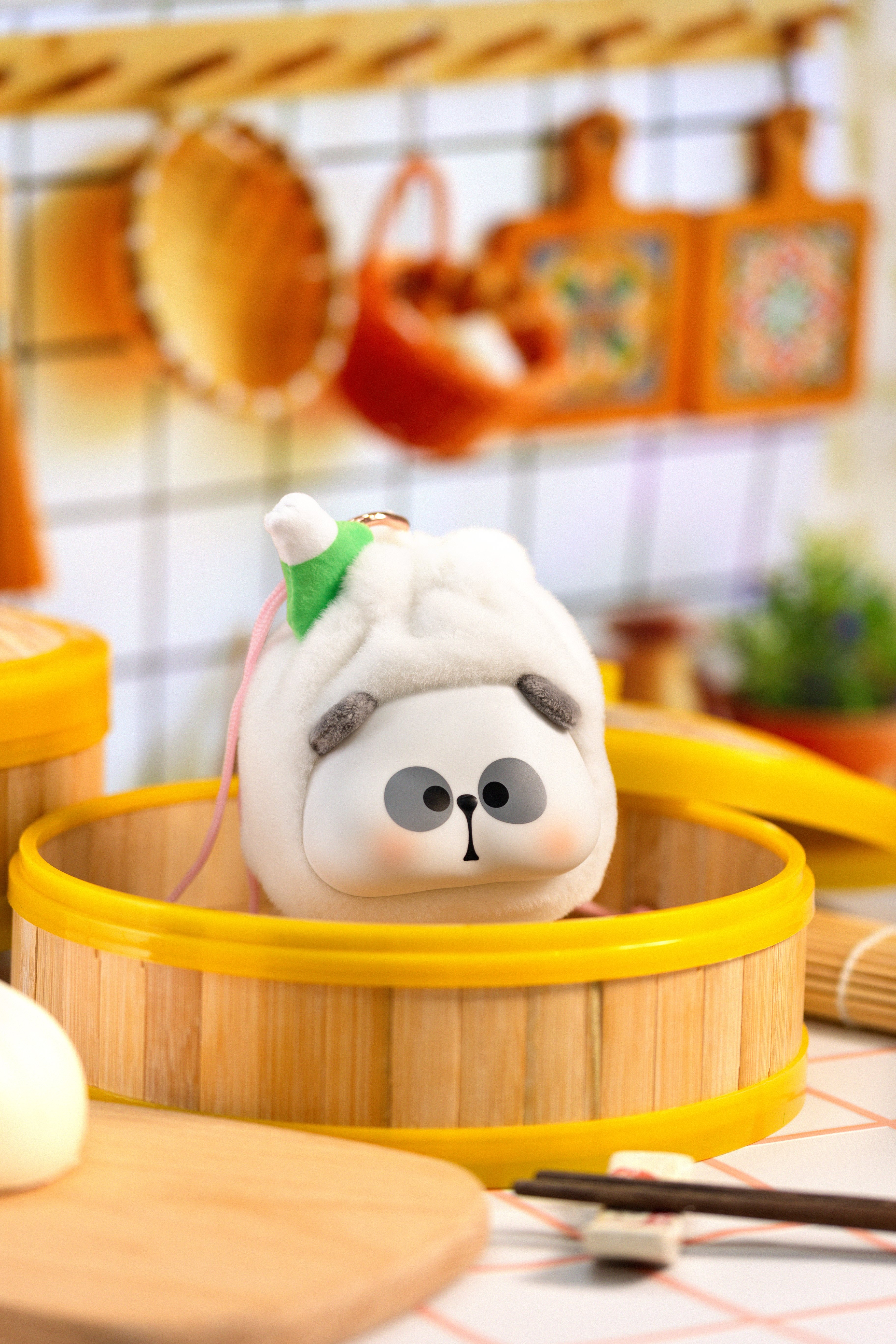 Toycity正版耙老师耙耙今天吃什么系列毛绒盲盒可爱熊猫麦当劳零钱钥匙包礼物详情8