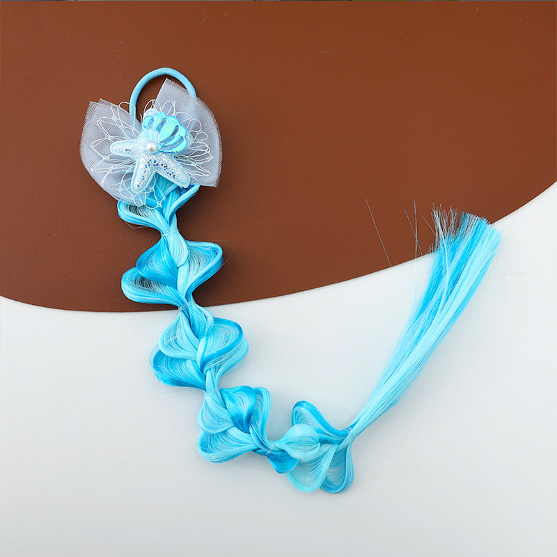 Children's false braids, hair clips, bows, cute bubble braids, hair clips, girls' non-damaging braided hair accessories, girls' headwear Item Picture