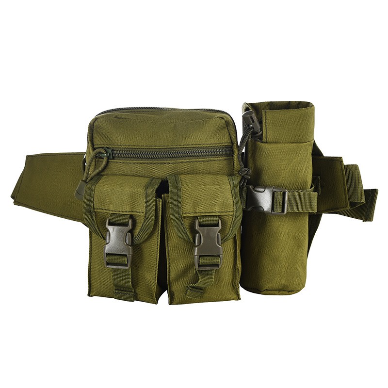 战术腰包 男 帆布 户外运动军迷腰包 多功能手机包 路亚包 水壶包