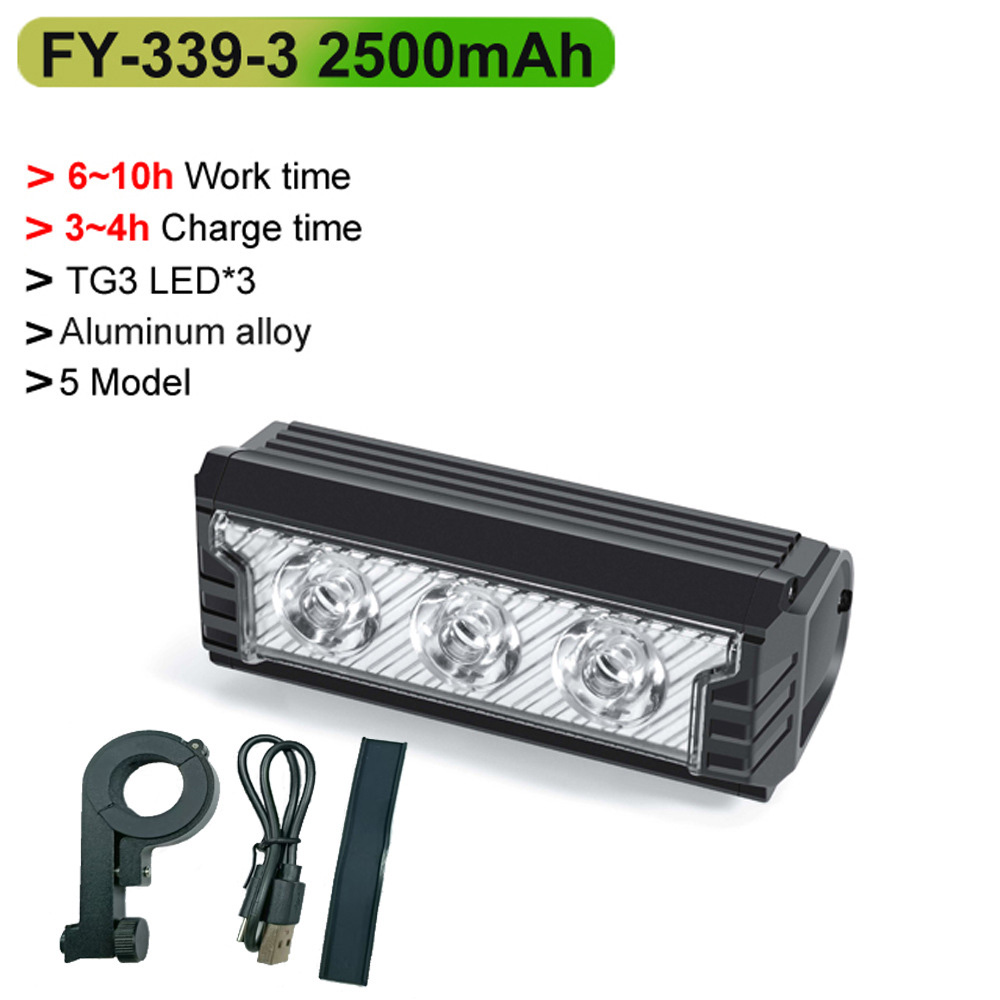 High and low beam USB bicycle light, 4800mAh night riding strong light flashlight, mountain bike, road bike with taillight Application Scenario
