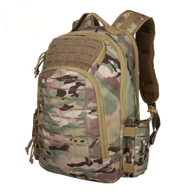  逸途 户外军迷运动双肩背包 男女登山徒步旅行包 战术迷彩运动背