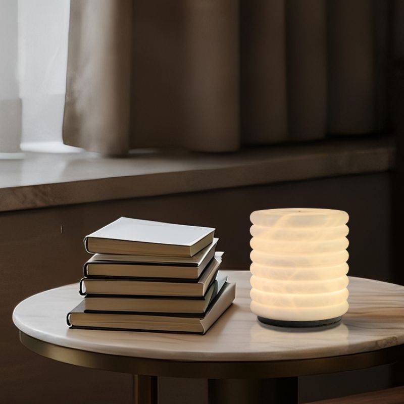 Creative stone decorative table lamp, night light, marble lamp body, warm atmosphere lamp Specification drawing