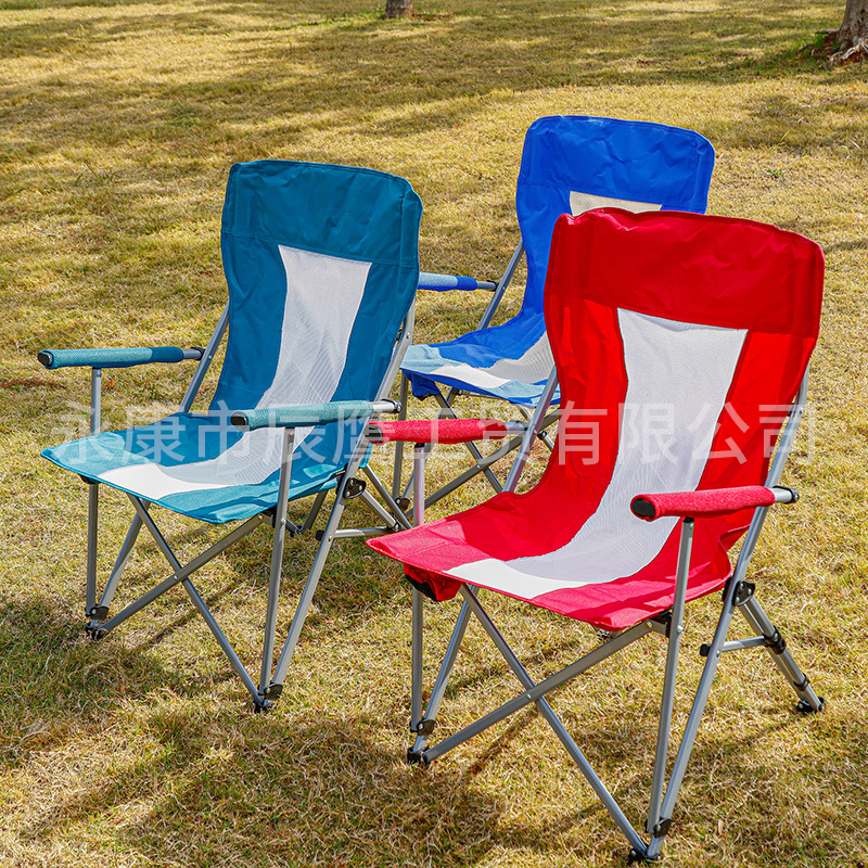 户外折叠椅便携式座椅靠背椅子沙滩休闲帆布桌椅钓鱼椅自驾野营椅