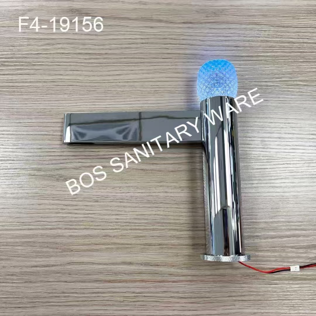 All-copper crystal ball handle washbasin faucet, hot and cold hotel countertop, washbasin, bathroom ambient light faucet Item Picture