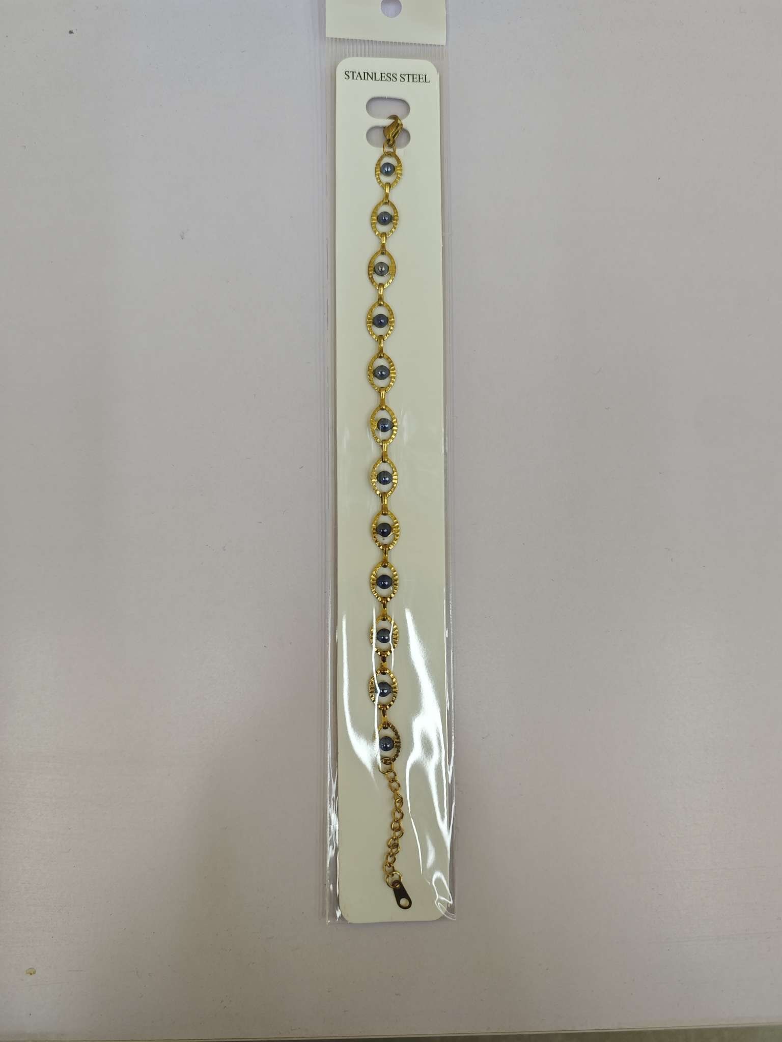 饰品手链可爱水晶琉璃锆石手串手饰时尚百搭女款简约潮流礼物白底实物图