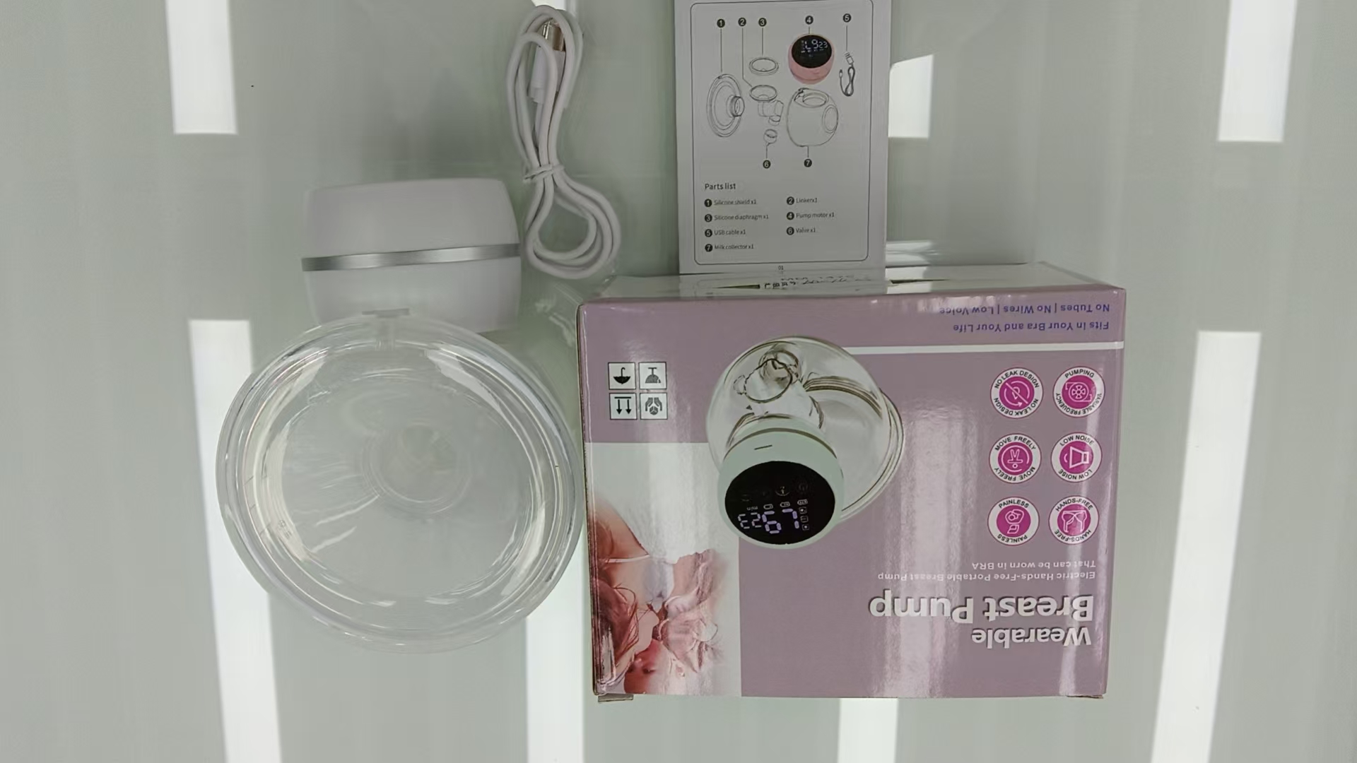 电动吸奶器微震按摩母乳全自动奶器吸乳器静音12电动穿戴式吸奶器穿戴式电动吸奶器