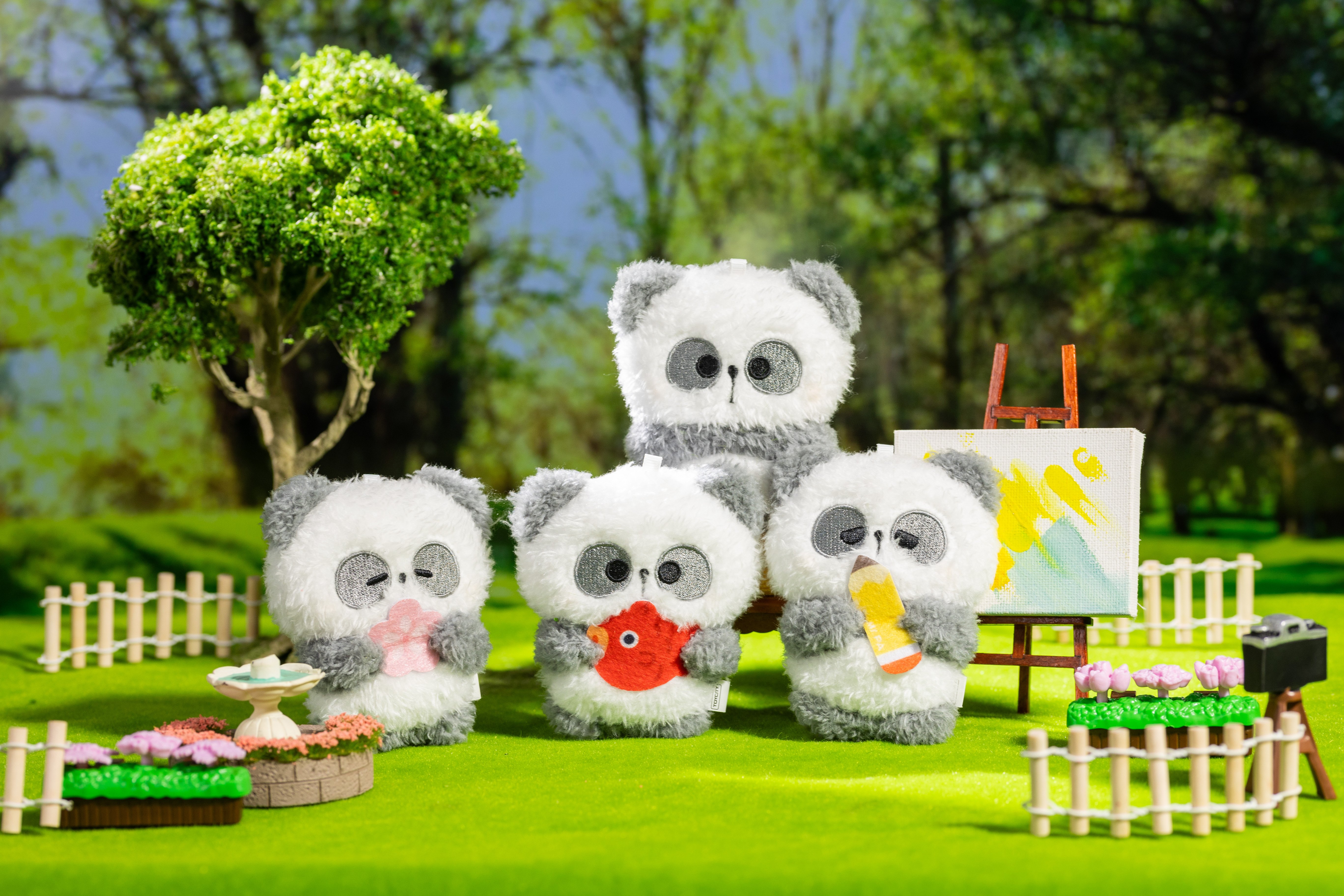 Toycity's Official Panda Blind Box From Teacher Pa Brings You Good Luck. The Sticker Series Of Plush And Cute Decorative Toys Are A Gift For Girls details Picture