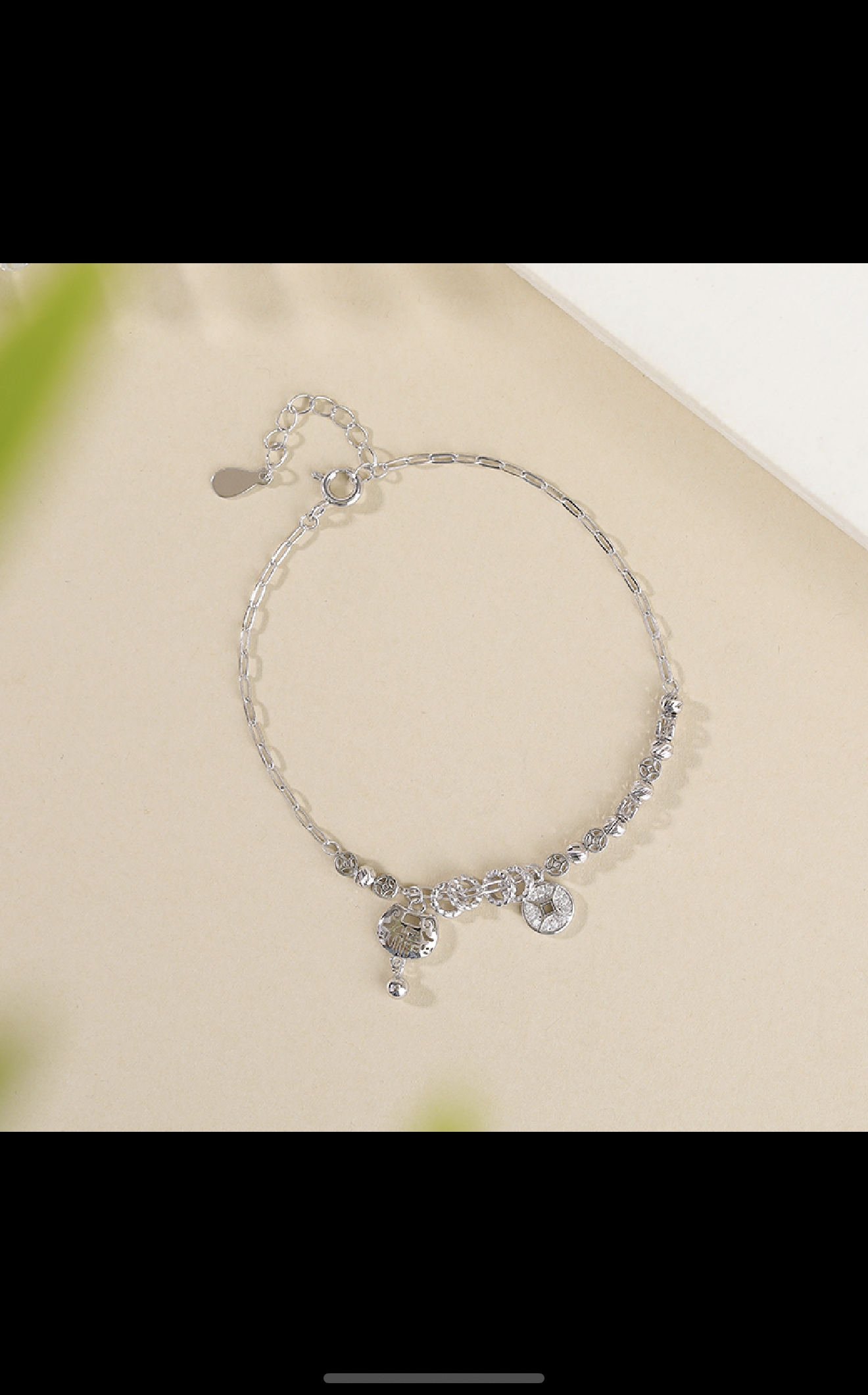 手链手饰饰品925银手链镀白K，18K金，时尚潮流女款礼物