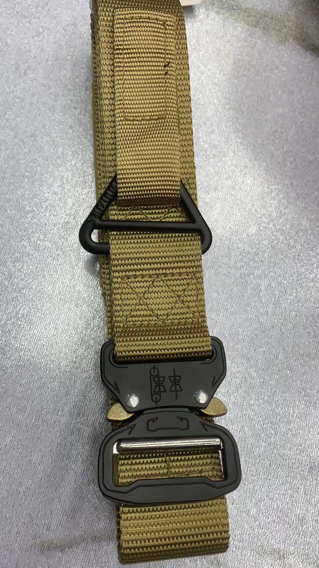 Outdoor alloy button-down belt, Cobra tactical belt, military training work belt, men's belt