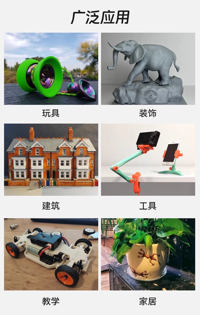 HS    P L A高速3d打印机耗材高韧性高精度无翘边无拉丝无缠绕不堵头多色可选1kg适配AD5系列机器详情6