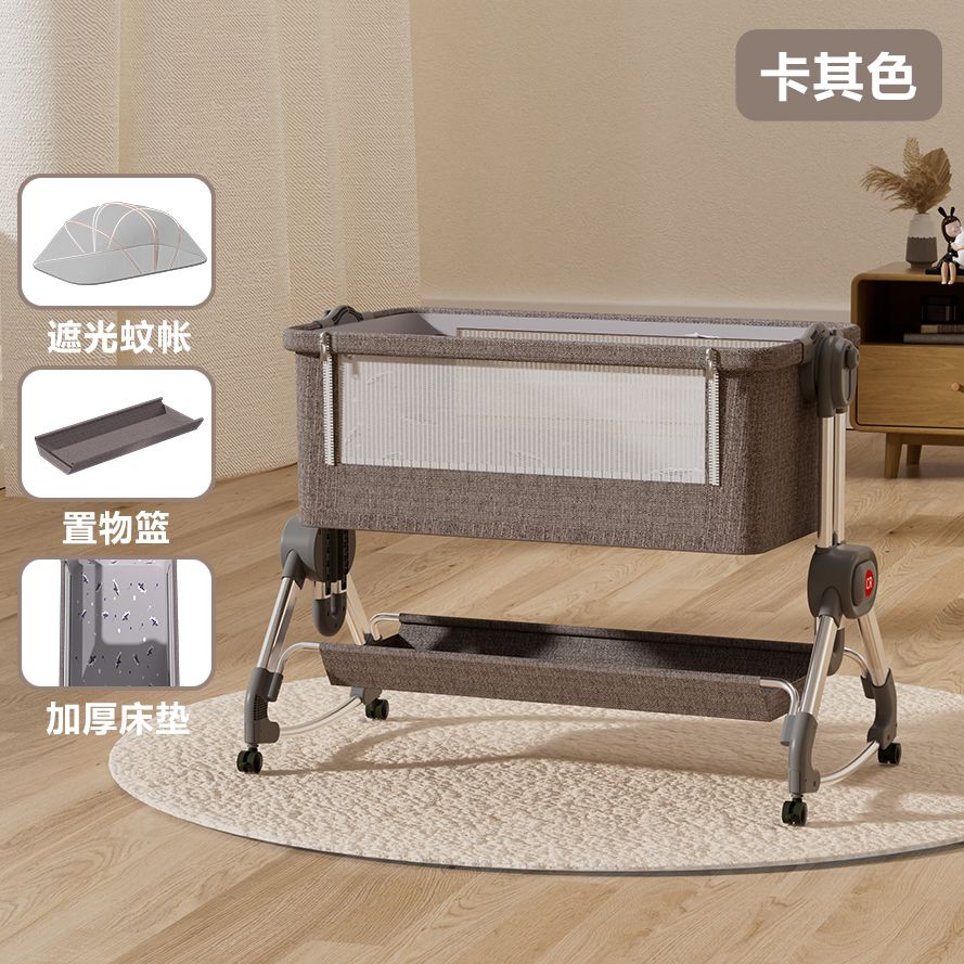 移动可折叠婴儿床摇篮多功能便携式新生儿欧式宝宝大床