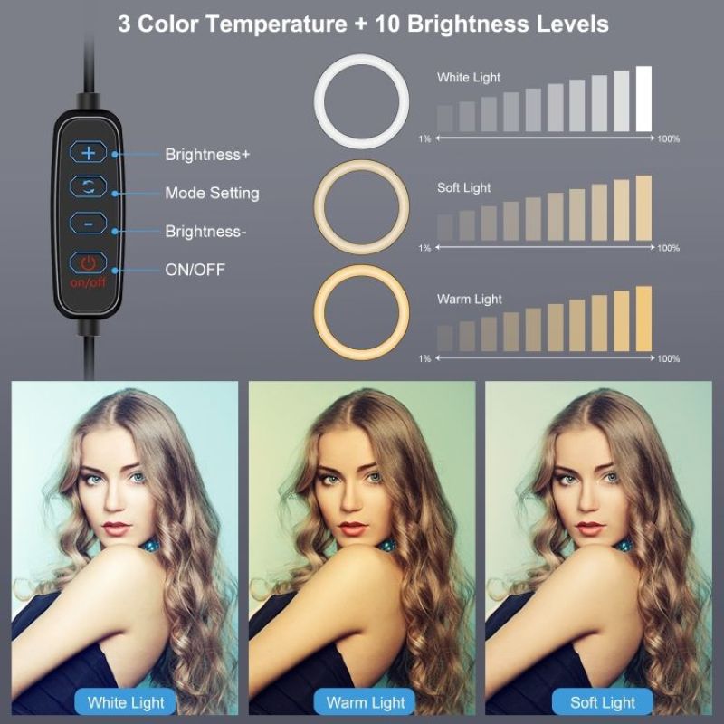 18 Inch Photography Light LED Ring Vlogging Selfie Beauty Photography Video Lights Application Scenario