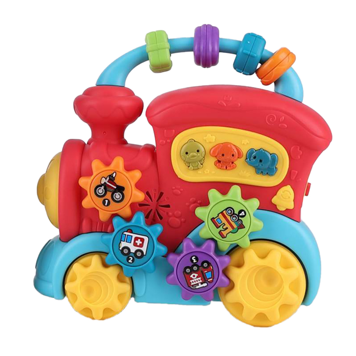 婴幼儿系列 摇铃/床头铃 齿轮火车婴儿玩具益智早教安抚婴童玩具