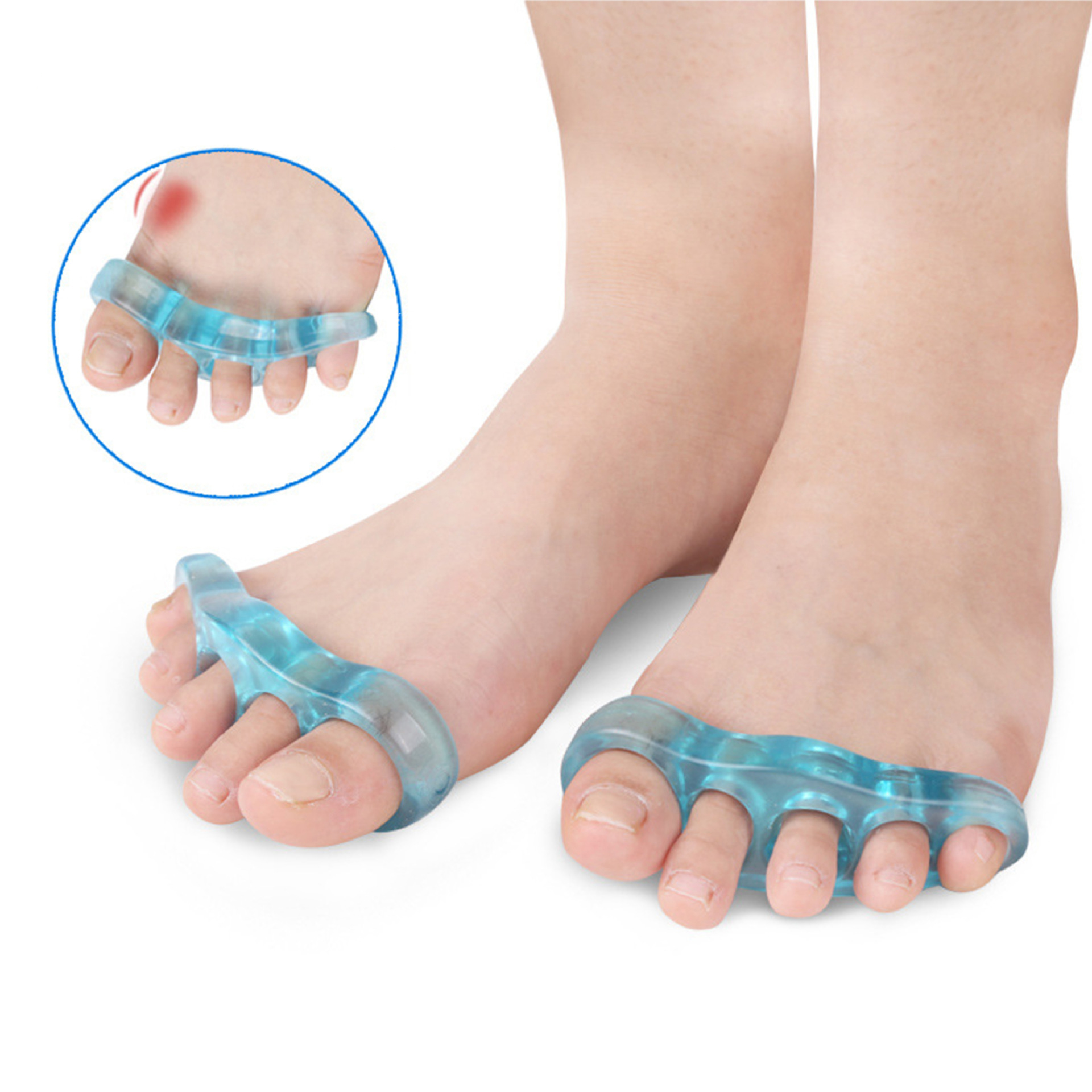 Hallux valgus corrector, toe corrector separator, toe separator for men, women and children