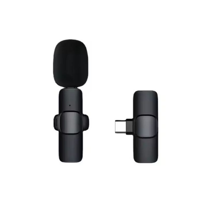 Wireless Microphone K8 Wireless Microphone Type-C IOS Auto-syncs Microphone for Video Recording Vlog K8 K9 full figure