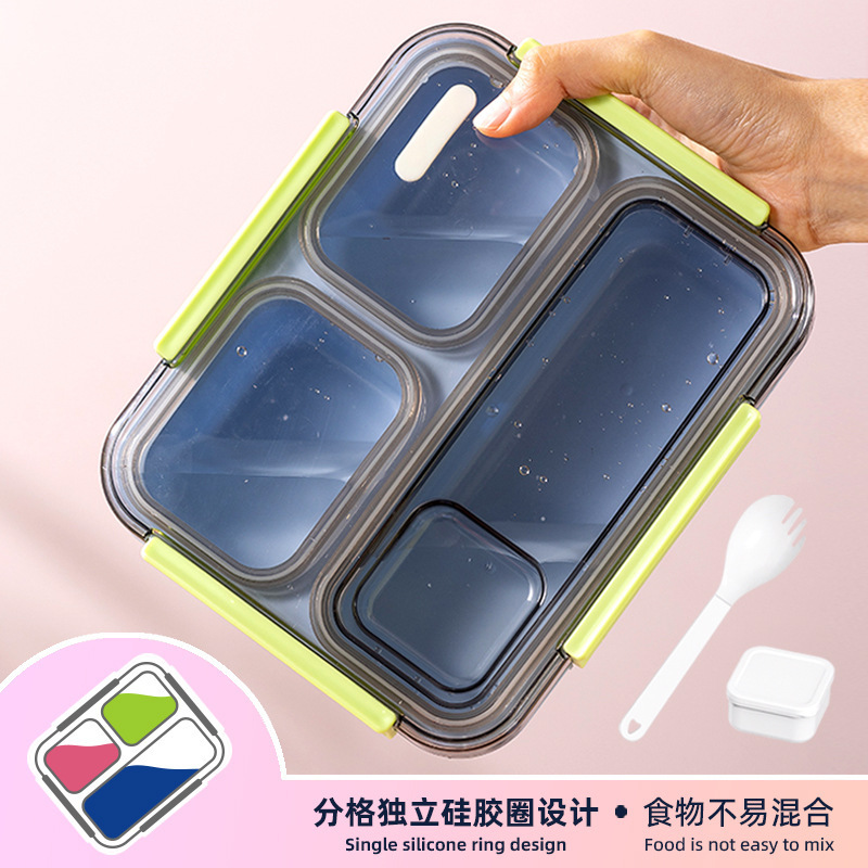 Primary school student lunch box, food-grade PP packaging, leak-proof, large-capacity lunch box, microwave oven-safe, office worker insulated lunch box Application Scenario