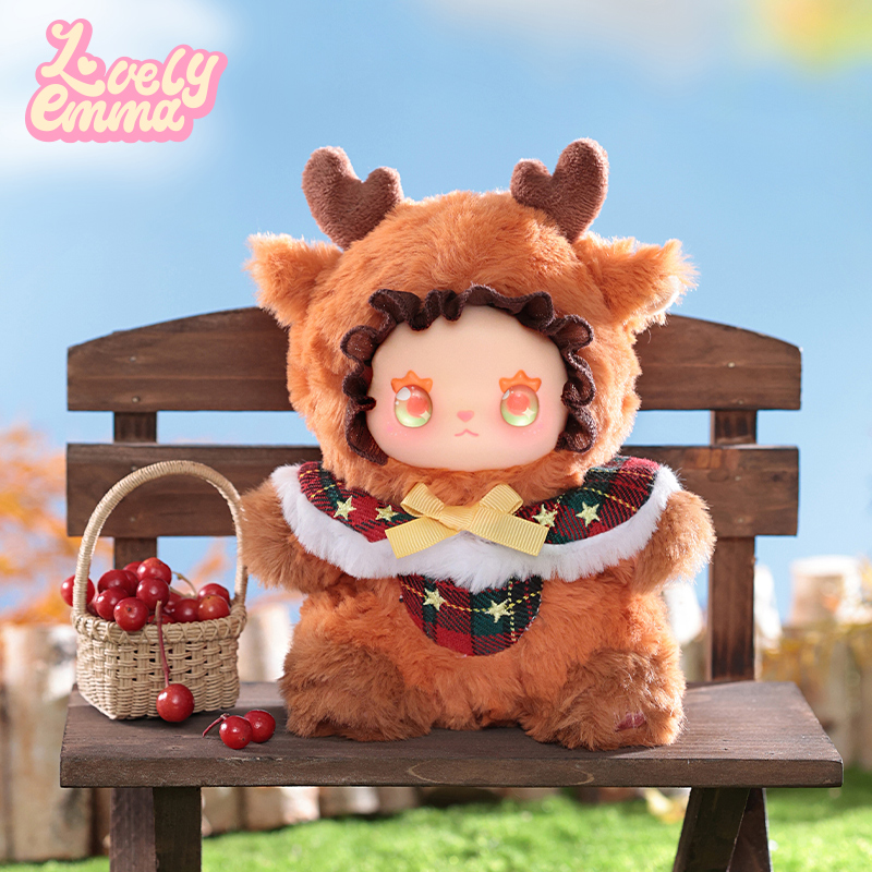 Lovely Emma Pocket Zoo Plush Blind Box Figurine For Girls, Cute Gift Toy Ornament Specification drawing