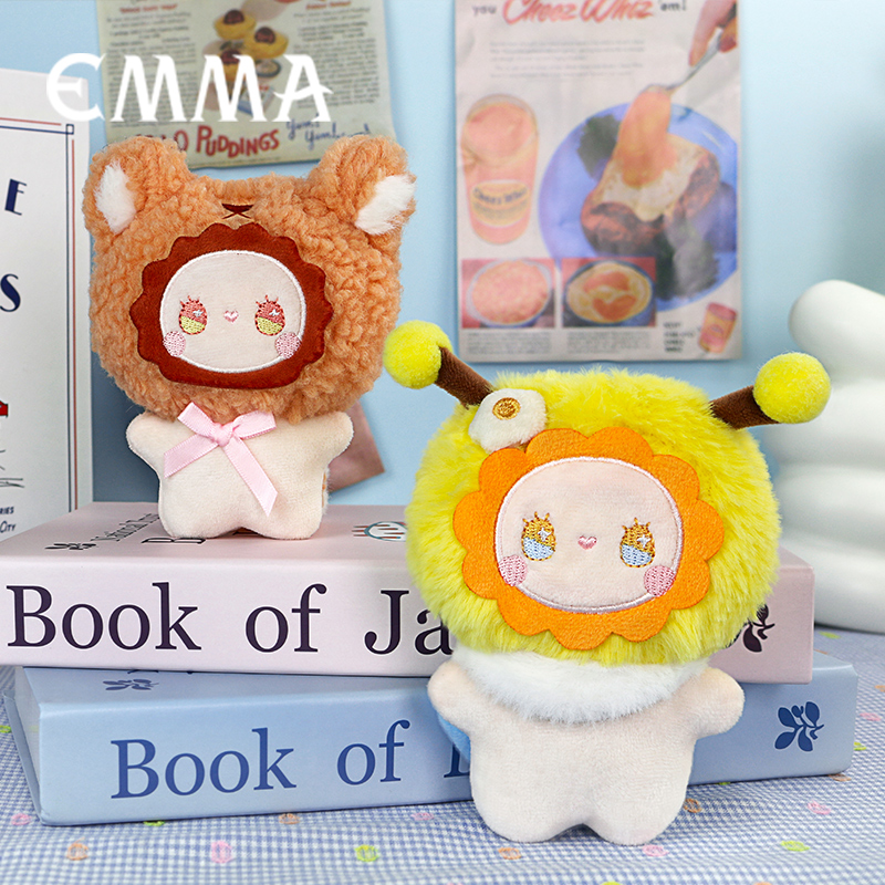 Lovely Emma Family Blind Box Plush Toy Pendant, Cute Girl Gift, Trendy Toy Pendant Specification drawing