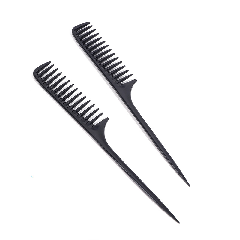Baihe peluquería peines de plástico peines de punta de cola herramientas de peluquería peines de corte de cabello puntas de color peines de cuidado de la cola peines de masaje Specification image