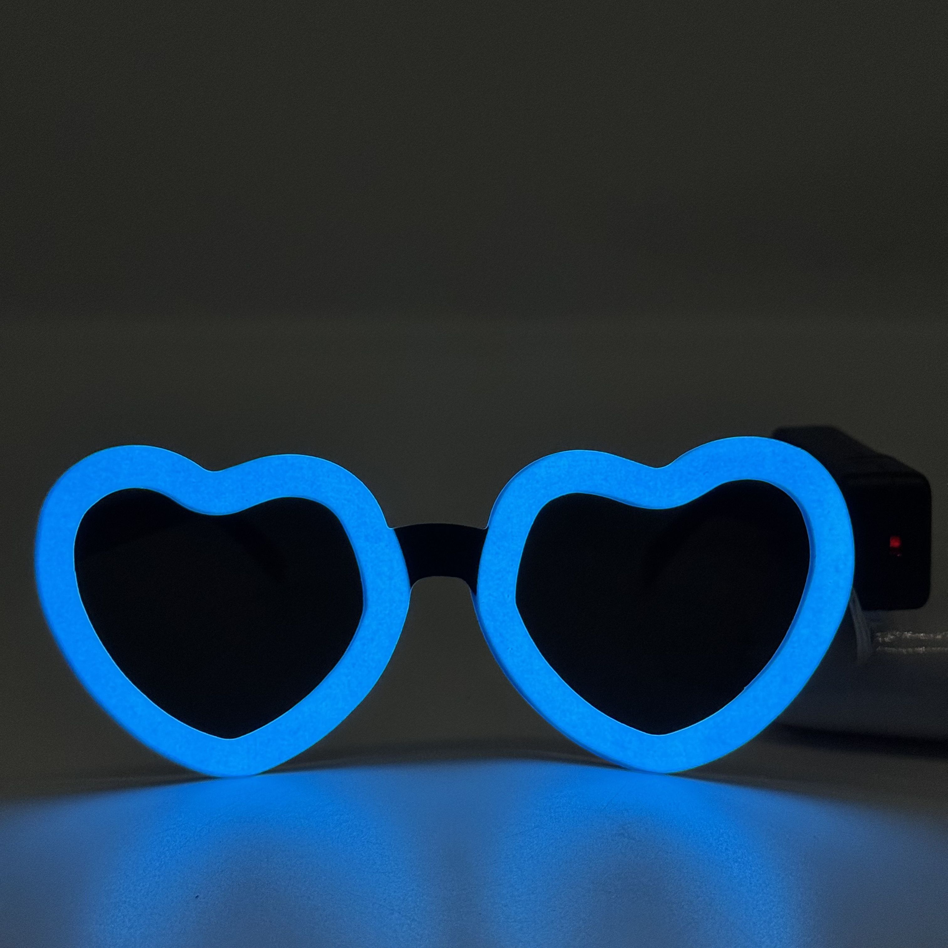 儿童眼镜/led发光眼镜/男士情趣/节日眼镜/世纪潮玩白底实物图