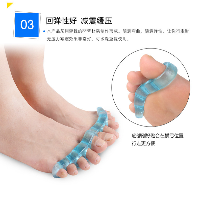 Hallux valgus corrector, toe corrector separator, toe separator for men, women and children Item Picture