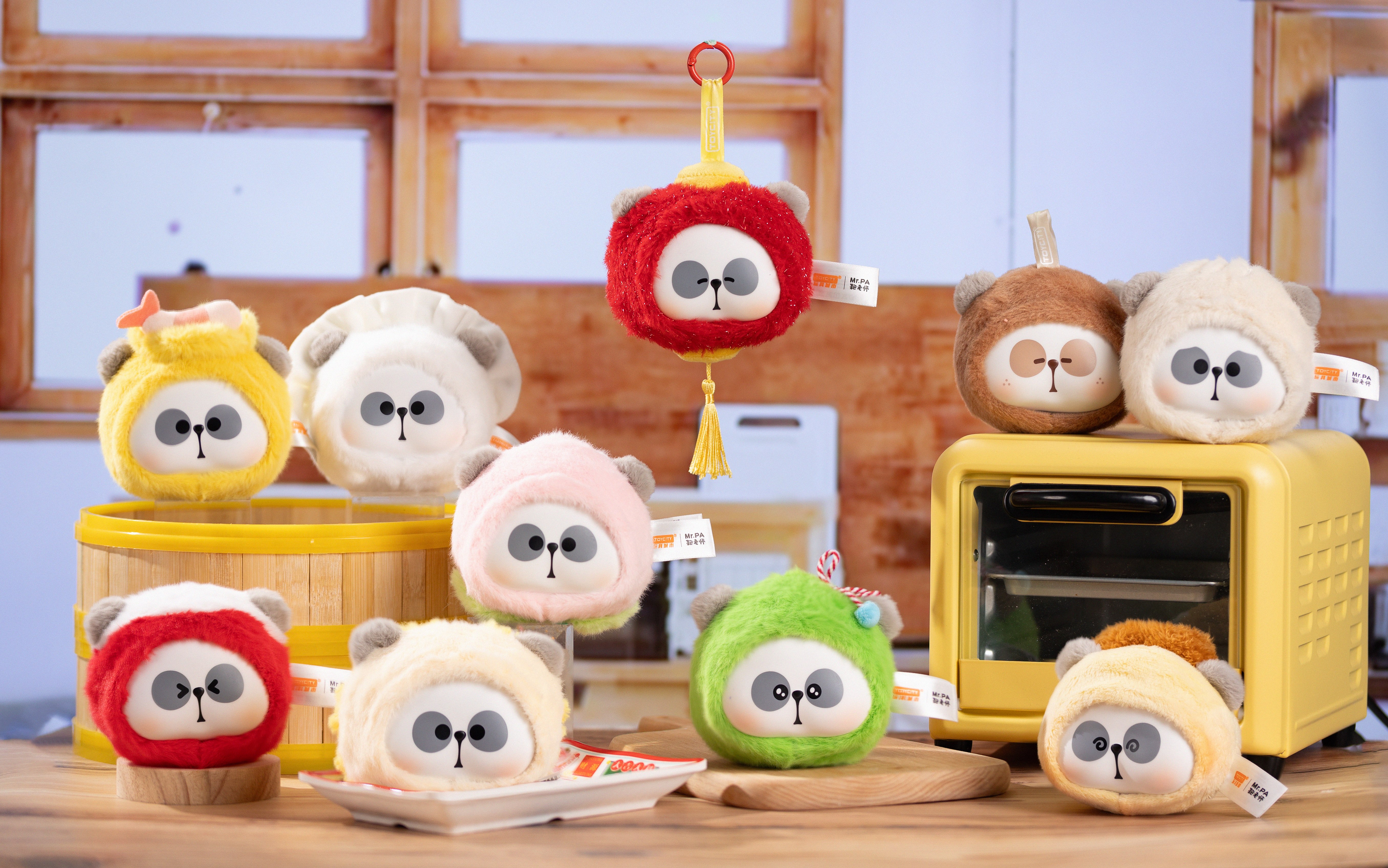 Toycity Official Teacher Ba, Chinese Teacher Ba Xiaochu Plush Panda Series Blind Box, Cute Schoolbag, Backpack Pendant, Doll, Girls' Gift