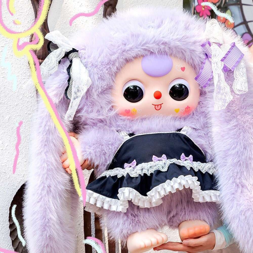 娃三岁千体1000%2代潮玩盲盒毛绒萌粒批发整端整箱细节图