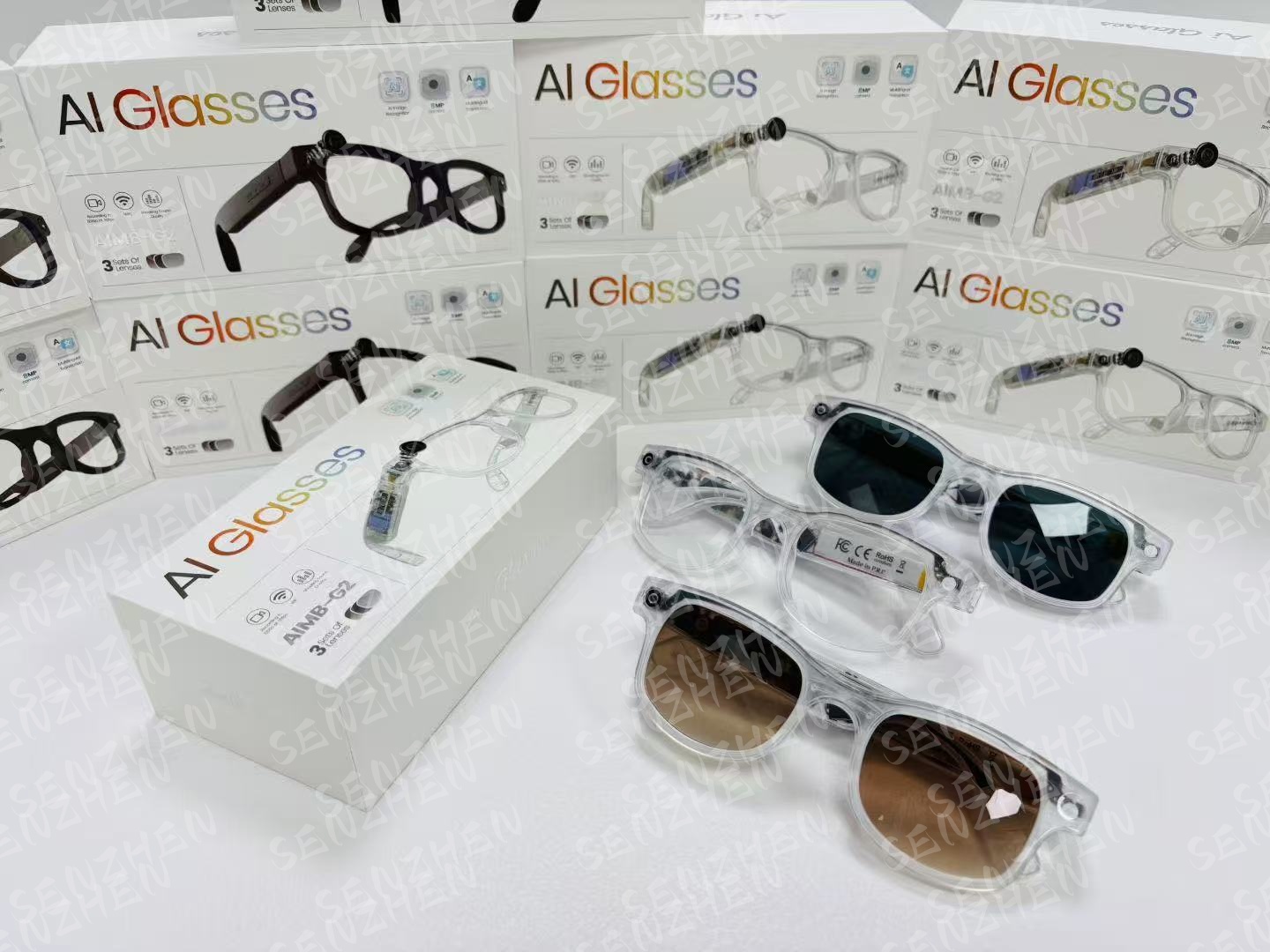 SENZHEN AI smart glasses can listen to music, answer calls, translate and take photos Specification image