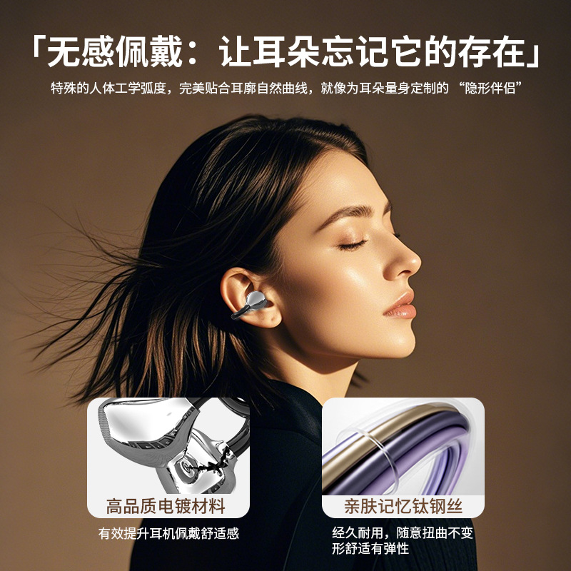 Offline Bestsellers: Cross-Border Ai Intelligent Translation Bluetooth Headphones, Bilateral Stereo Open Bass Earring Style Music Earplugs Application Scenario