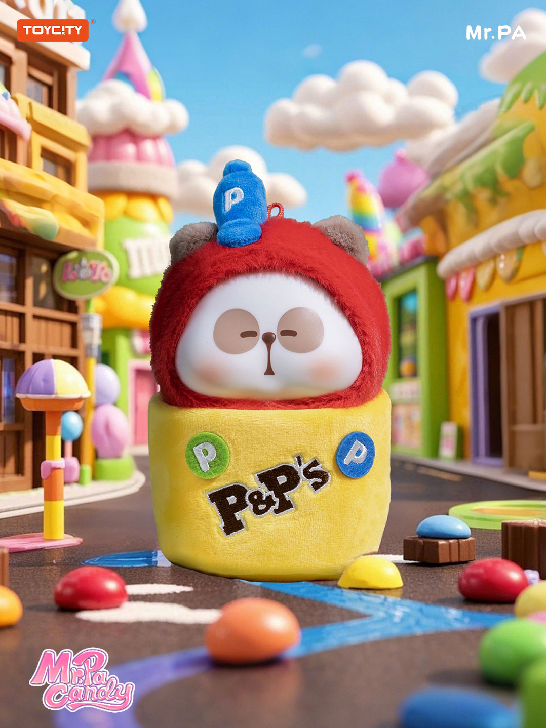 Toycity正版耙老师熊猫糖果毛绒小耙糖系列盲盒mr.pa可爱娃娃背包粑挂件潮玩详情8